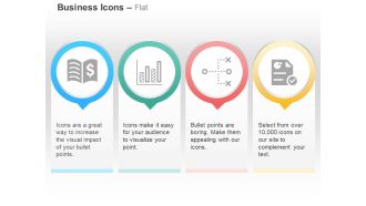 Pie chart book of commerce diagram plan ppt icons graphics