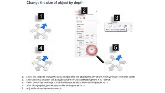 Pj six staged arrows with business icons diagram powerpoint template