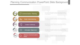 Planning communication powerpoint slide background