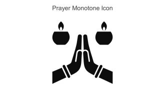 Prayer Monotone Icon In Powerpoint Pptx Png And Editable Eps Format