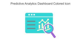 Predictive Analytics Dashboard Colored Icon In Powerpoint Pptx Png And Editable Eps Format