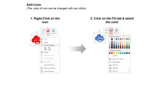 Printer mobile computer cloud services ppt icons graphics