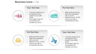 Product packing process flow transport crane ppt icons graphics