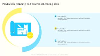 Production Planning And Control Scheduling Icon