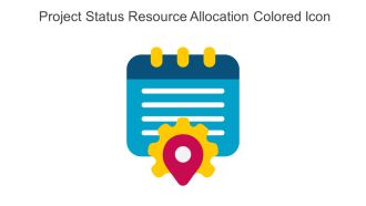 Project Status Resource Allocation Colored Icon In Powerpoint Pptx Png And Editable Eps Format