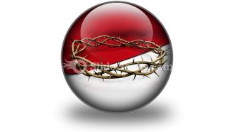 Crown of thorns ppt icon for ppt templates and slides c