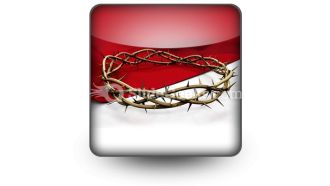 Crown of thorns ppt icon for ppt templates and slides s