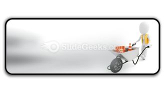 Worker works construction powerpoint icon r