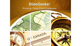 Compass and map collage geographical powerpoint templates and powerpoint backgrounds 0611