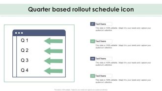 Quarter Based Rollout Schedule Icon