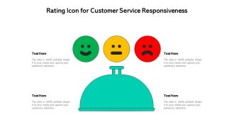 Rating icon for customer service responsiveness