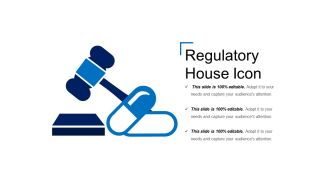 Regulatory house icon powerpoint ideas