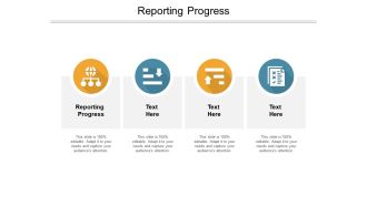 Reporting progress ppt powerpoint presentation icon visual aids cpb