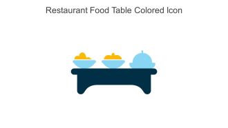 Restaurant Food Table Colored Icon In Powerpoint Pptx Png And Editable Eps Format