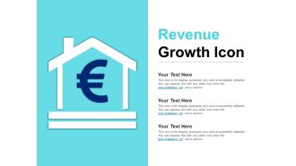 Revenue growth icon ppt infographic template