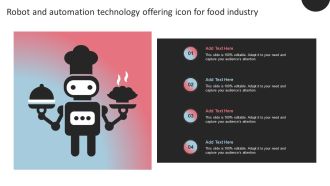 Robot And Automation Technology Offering Icon For Food Industry