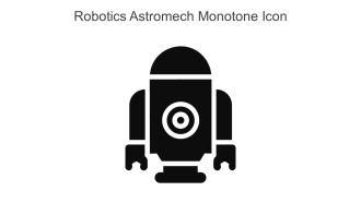 Robotics Astromech Monotone Icon In Powerpoint Pptx Png And Editable Eps Format