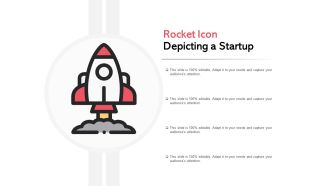 Rocket icon depicting a startup