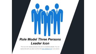 Role model three persons leader icon