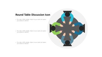 Round table discussion icon