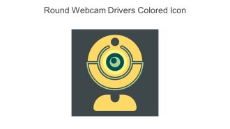 Round Webcam Drivers Colored Icon In Powerpoint Pptx Png And Editable Eps Format