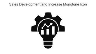 Sales Development And Increase Monotone Icon In Powerpoint Pptx Png And Editable Eps Format