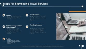 Scope for sightseeing travel services ppt slides outline