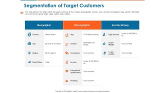Segmentation of target customers ppt powerpoint presentation icon guidelines