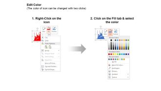 Sequential growth chart bar graph line chart analysis ppt icons graphics