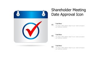 Shareholders meeting date approval icon