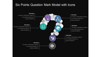 Six points question mark model with icons