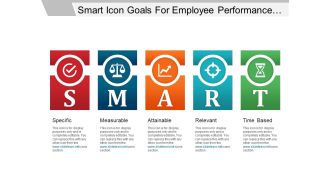 Smart Icon Goals For Employee Performance Management Ppt Design