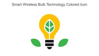 Smart Wireless Bulb Technology Colored Icon In Powerpoint Pptx Png And Editable Eps Format