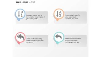 Sort numeric ascending alpha ascending reply all reply ppt icons graphics
