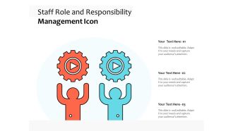 Staff role and responsibility management icon