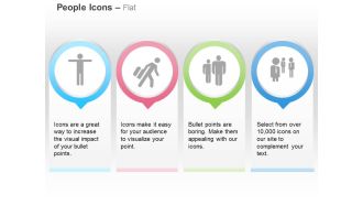 Standing man running talking leading ppt icons graphics