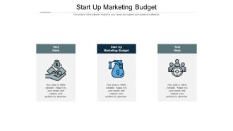 Start up marketing budget ppt powerpoint presentation icon images cpb