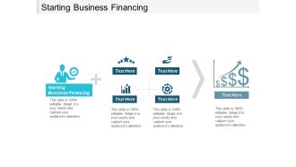 Starting business financing ppt powerpoint presentation icon designs cpb