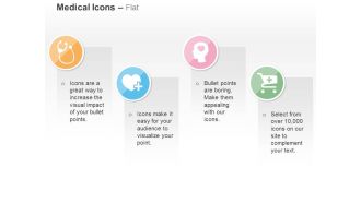 Stethoscope heart brain health medical cart ppt icons graphics
