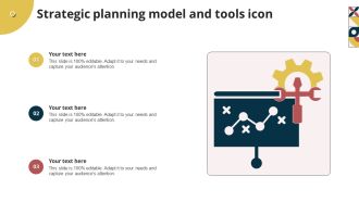 Strategic Planning Model And Tools Icon