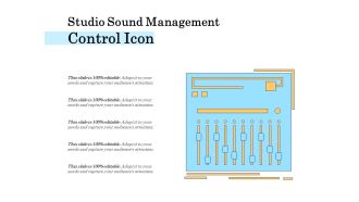 Studio sound management control icon