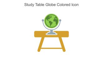 Study Table Globe Colored Icon In Powerpoint Pptx Png And Editable Eps Format