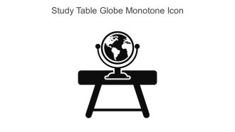 Study Table Globe Monotone Icon In Powerpoint Pptx Png And Editable Eps Format