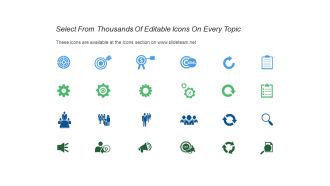 Support framework icon powerpoint slide