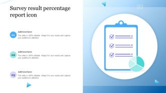 Survey Result Percentage Report Icon