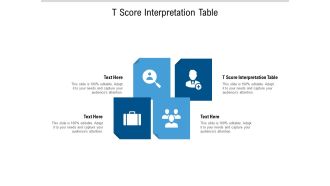 T score interpretation table ppt powerpoint presentation icon designs cpb