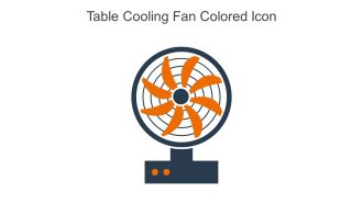 Table Cooling Fan Colored Icon In Powerpoint Pptx Png And Editable Eps Format