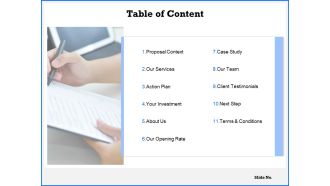Table of content action plan c1067 ppt powerpoint presentation icon portfolio