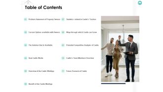 Table of contents castle investor funding elevator ppt icon picture