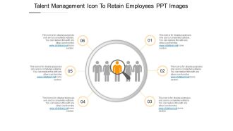 Talent management icon to retain employees ppt images